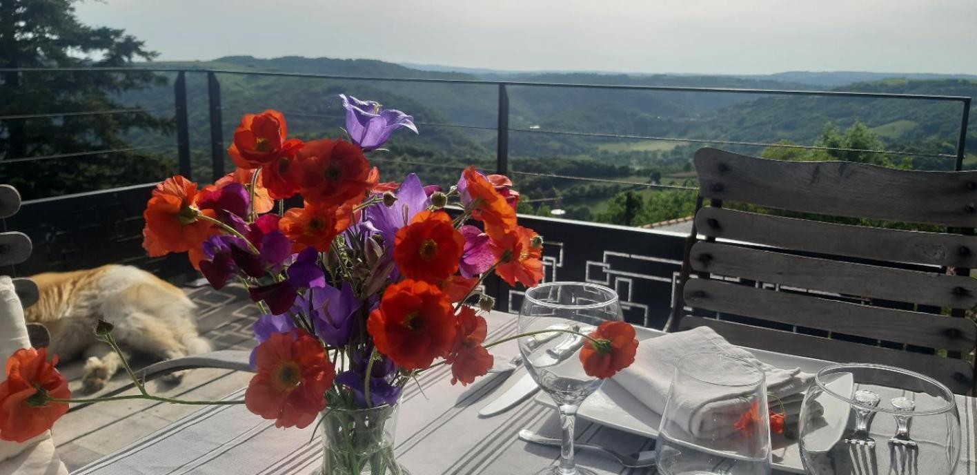 Louradou-Sur-Ciel Bed and Breakfast Jouqueviel Exteriör bild